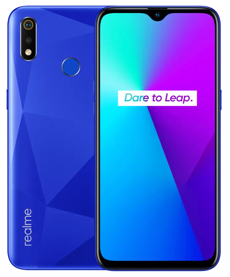 Realme 3i Diamond Blue Image