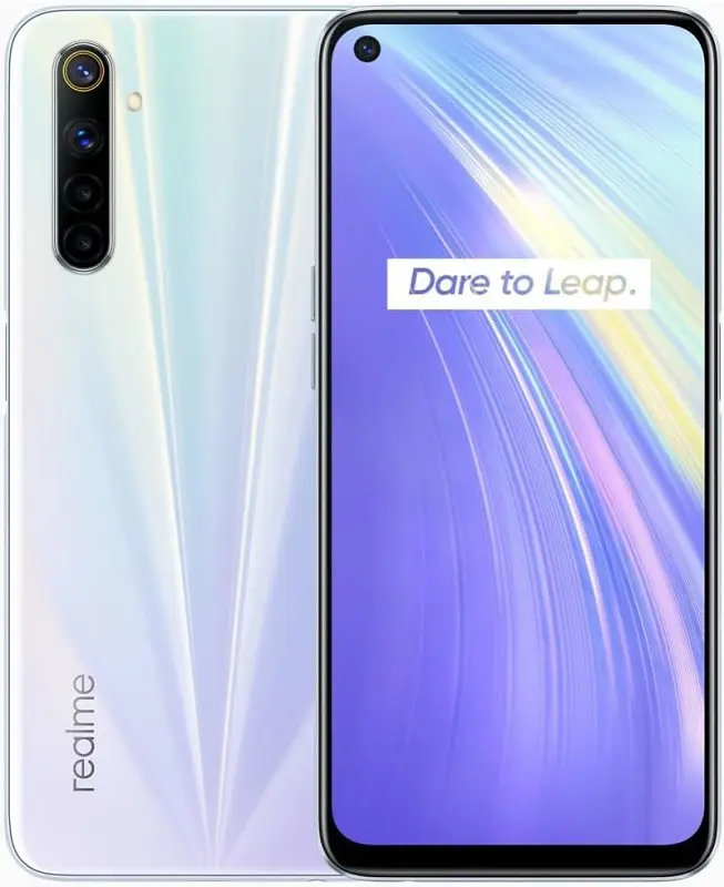 Realme 6 Comet White official Image