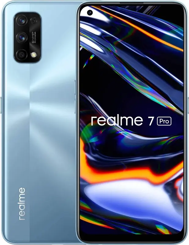 Realme 7 Pro Mirror Silver official Image