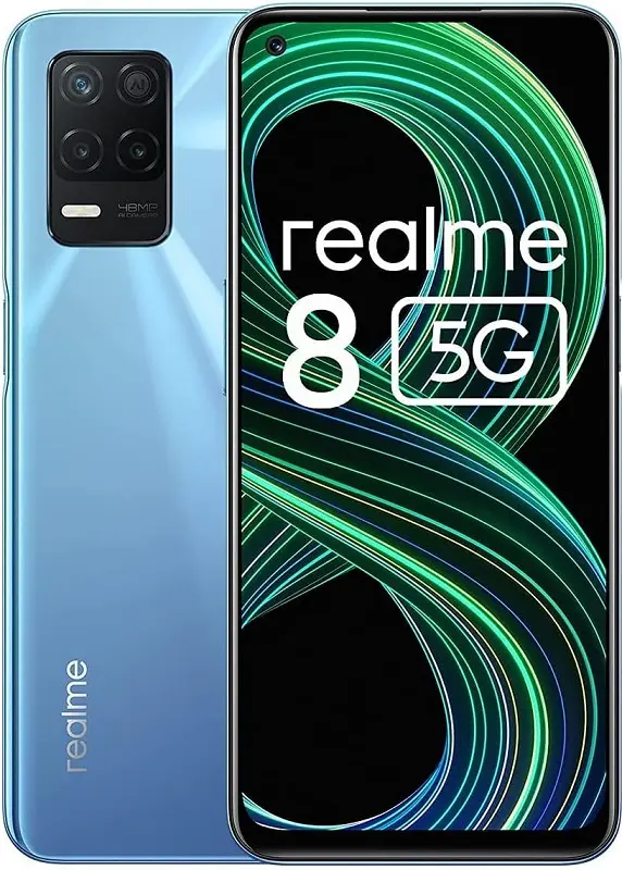 Realme 8 5g Supersonic Blue official Image