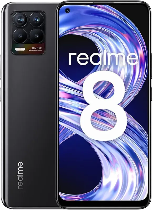 Realme 8 Cyber Black official Image