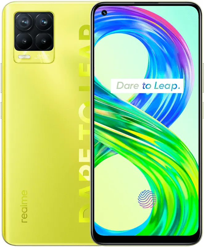 Realme 8 pro Illuminating Yellow official Image