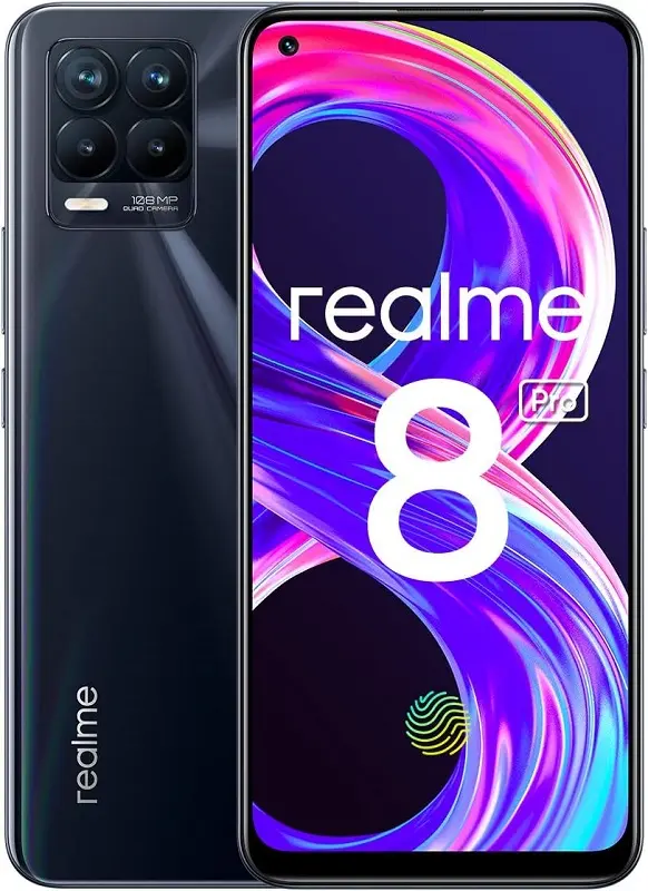 Realme 8 pro Punk Black  official Image