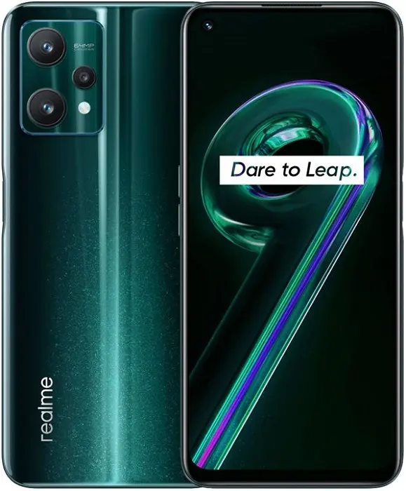 Realme 9 Pro 5G Aurora Green official Image