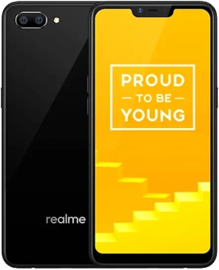 Realme C1 black official Image