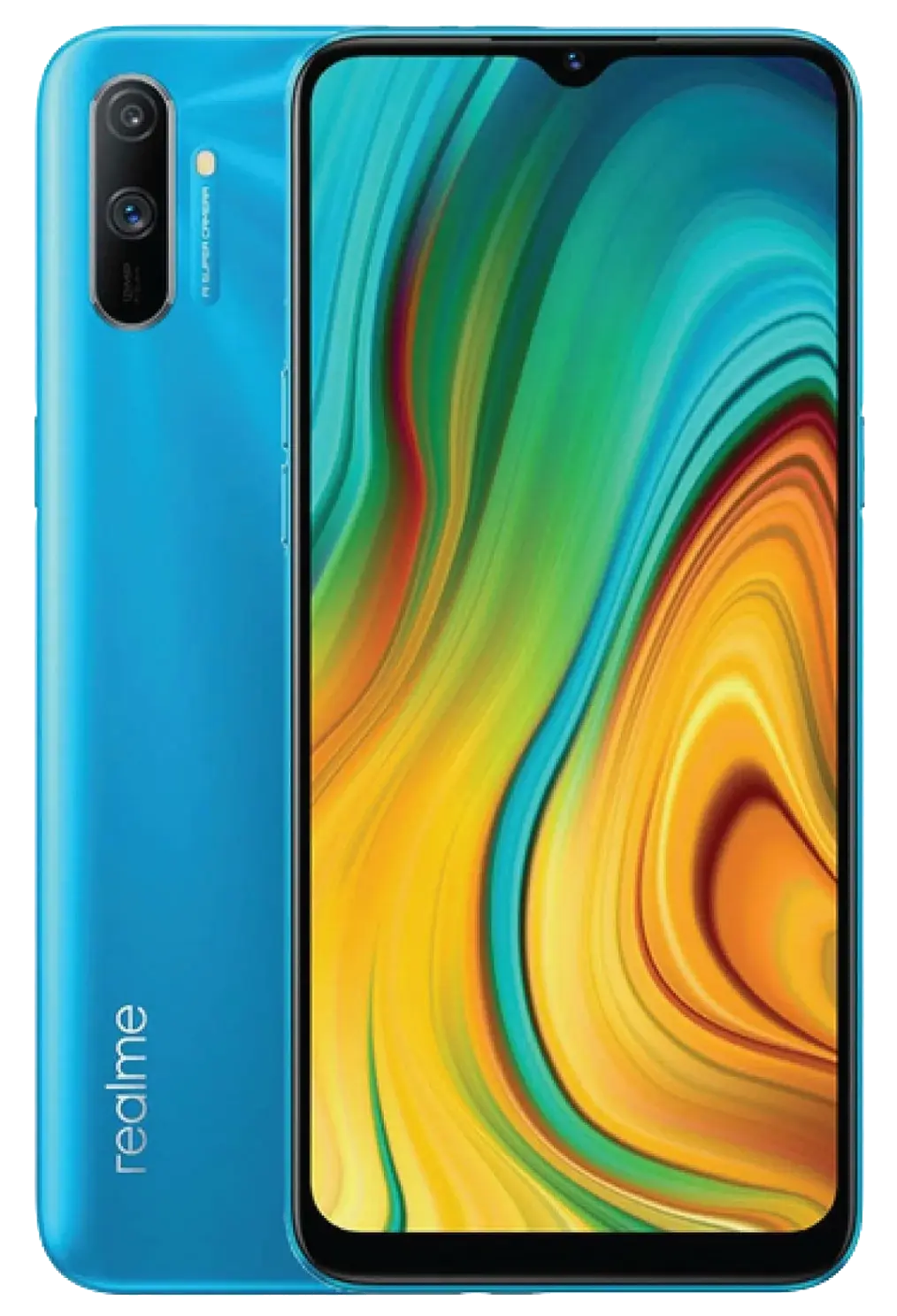 Realme C3 Frozen Blue color