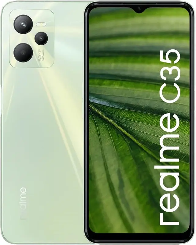 Realme c35 Glowing Green official Image