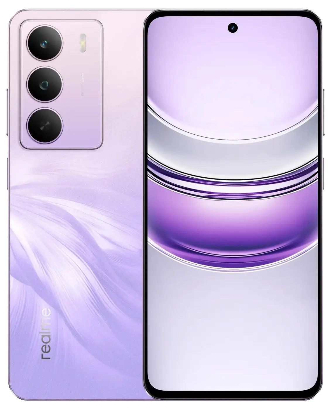 Realme C75 5G Purple Blossom Image.