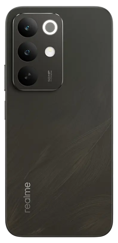 Realme C85 4G Swan Black Back Side Image.
