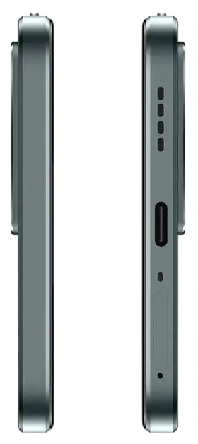 Realme C85 Pro 4G Peacock Green Charging Port Image.