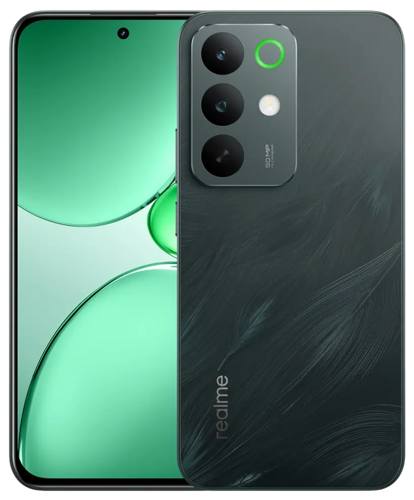 Realme C85 Pro 4G Peacock Green Official.