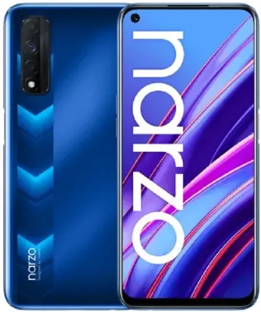Realme Narzo 30 blue official Image