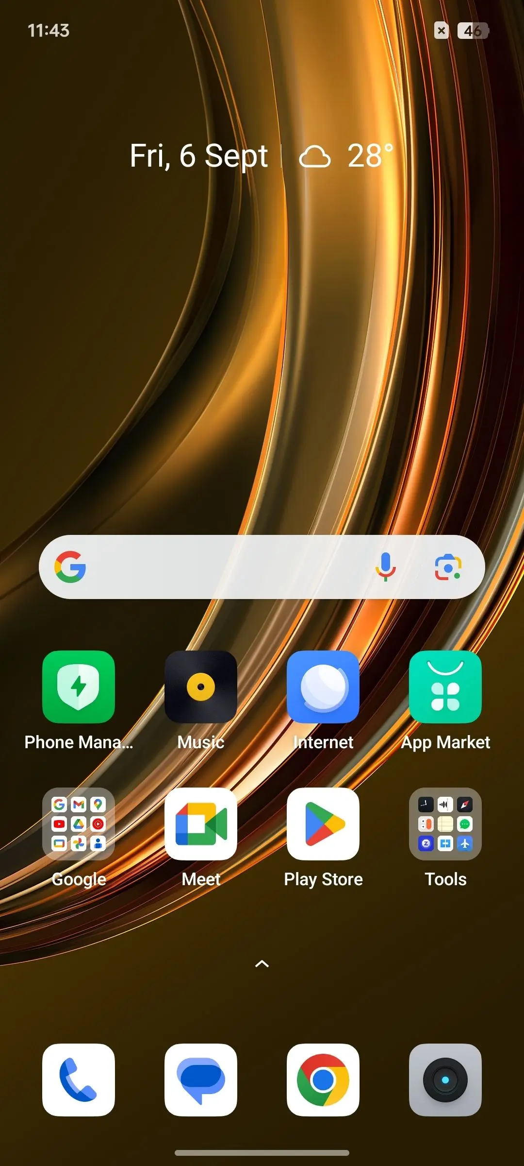 Realme Narzo 70 Turbo Home Screen Image.