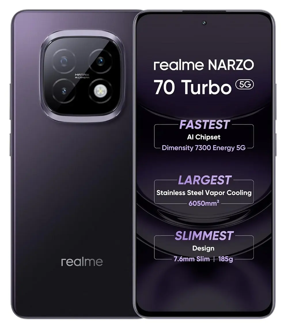 Realme Narzo 70 Turbo Purple.