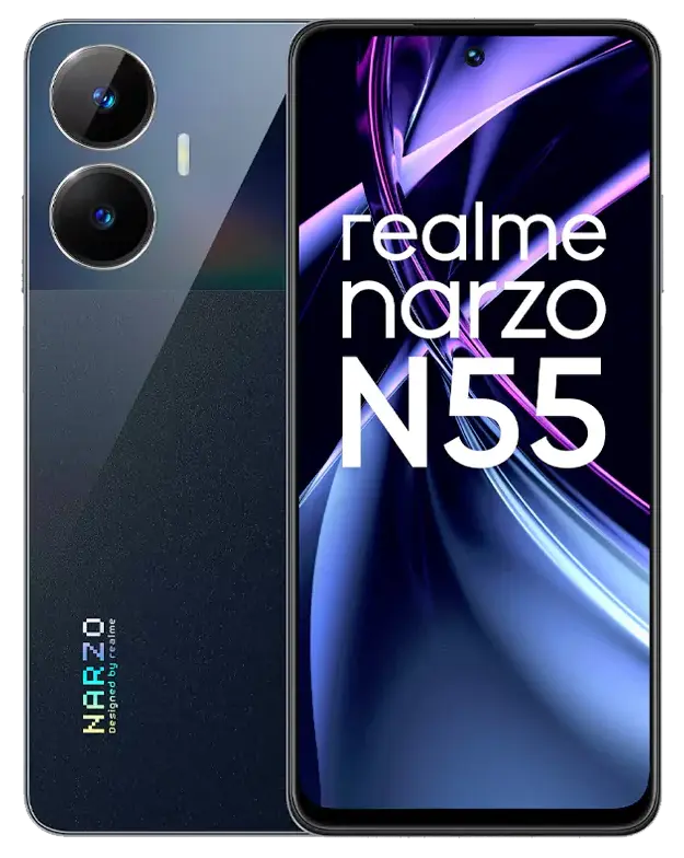 Realme Narzo N55 Prime Black official image