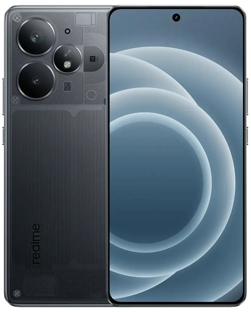 Realme Neo7 Turbo 5G Black Official Image.