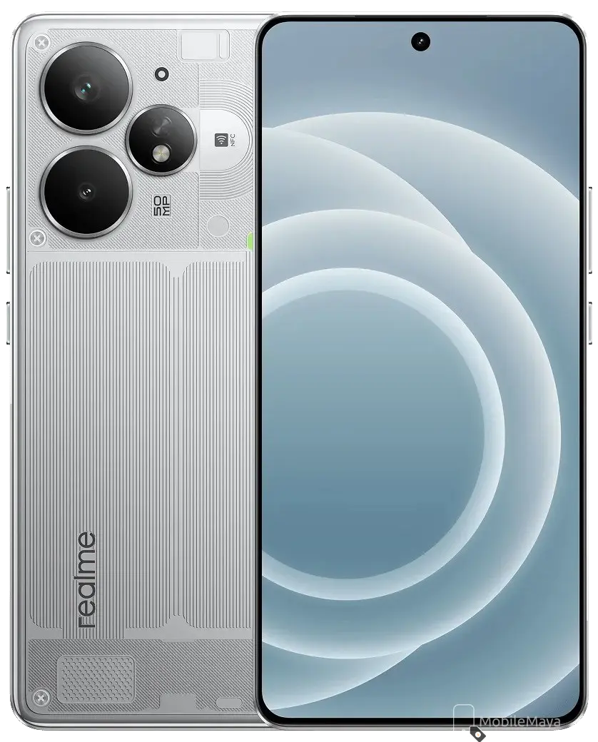 Realme Neo7 Turbo 5G Silver Official Image.