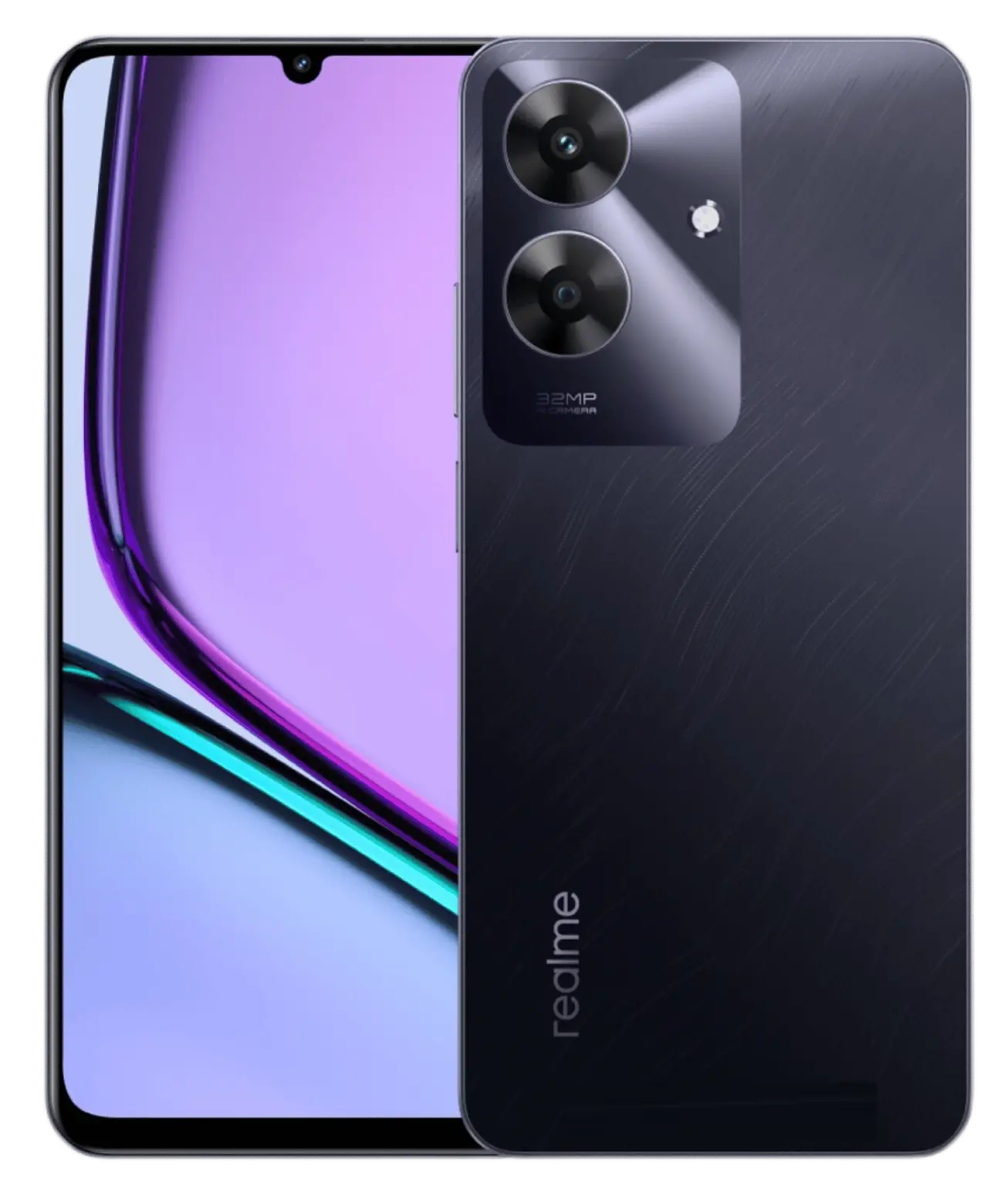 Realme Note 60 Marble Black official image