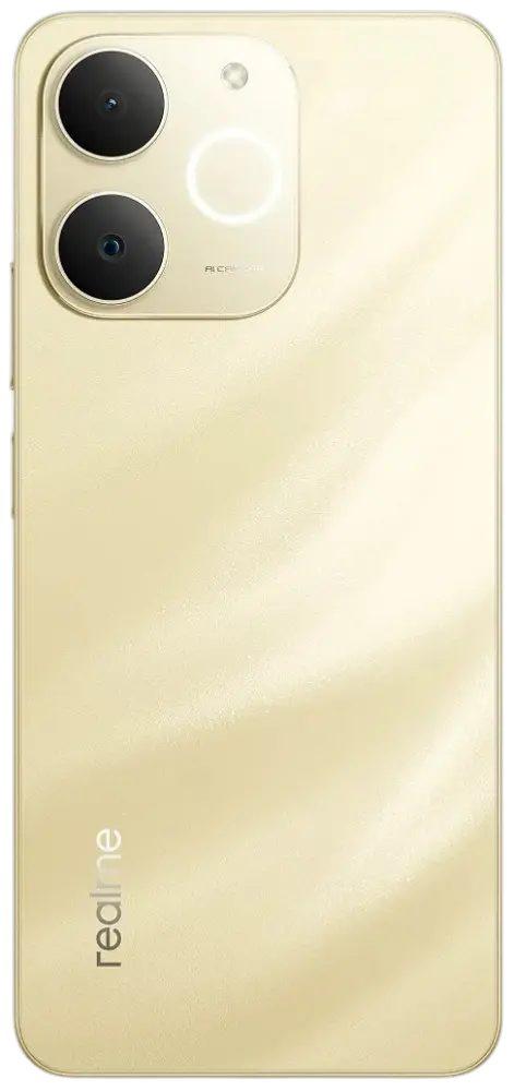 Realme P4 Lite Beach Gold Back Side Image