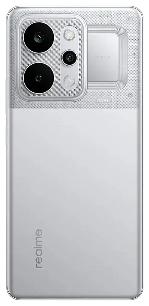 Realme P4 Power 5G Silver Back Image.