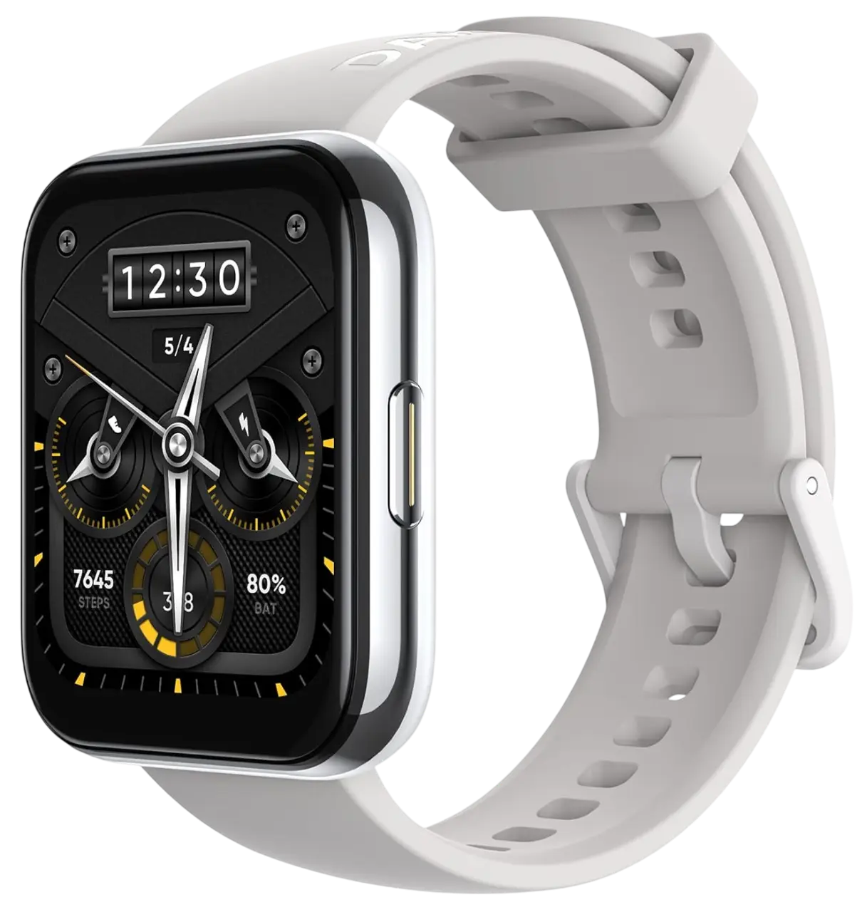 Realme Watch 2 Pro Metallic Silver Offical Image