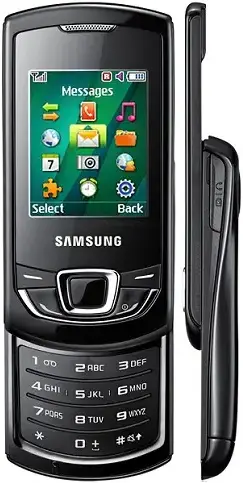 Samsung E2550 Monte Slider black official Image