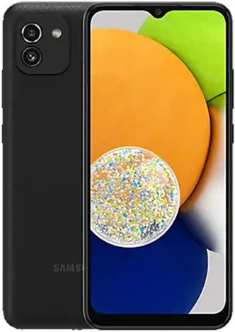 Samsung Galaxy A03 black official Image
