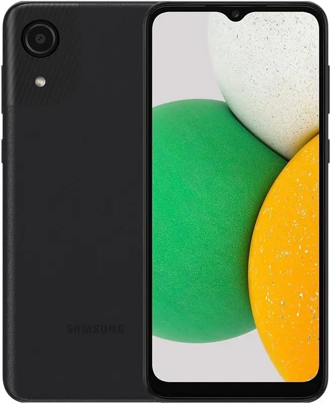 Samsung Galaxy A03 Core Black official Image