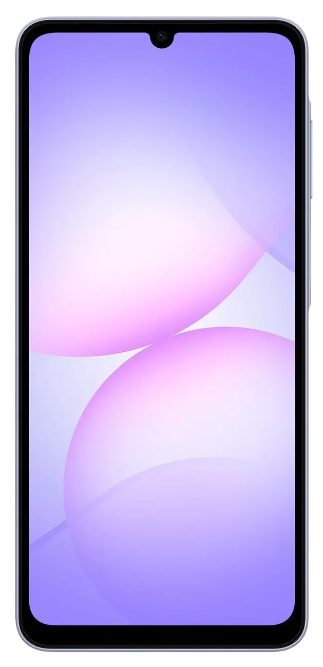Samsung Galaxy A07 4G Light Violet Front Image.