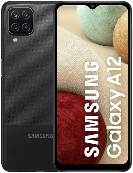 Samsung Galaxy A12 black official Image