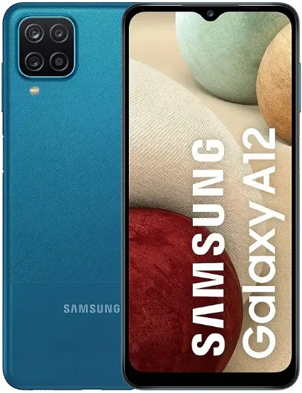 Samsung Galaxy A12 blue official Image