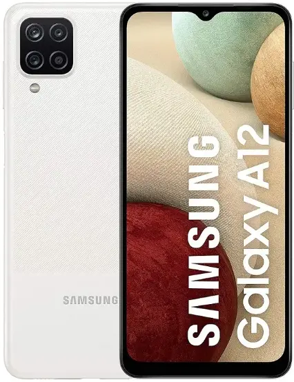 Samsung Galaxy A12 white official Image