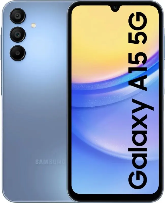 Samsung Galaxy A15 5G Optimistic Blue Official Image.