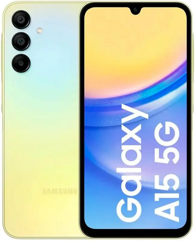 Samsung Galaxy A15 5G Personality Yellow Official Image.
