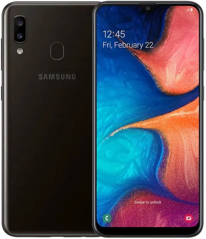 Samsung Galaxy A20 black official Image