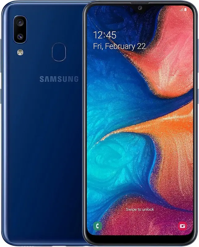 Samsung Galaxy A20 blue official Image