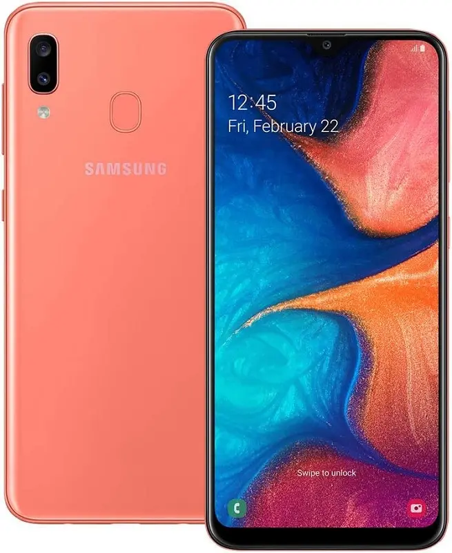 Samsung Galaxy A20 pink official Image