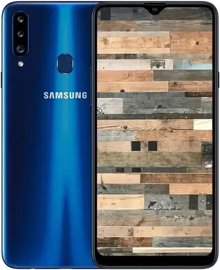 Samsung Galaxy A20s blue official Image