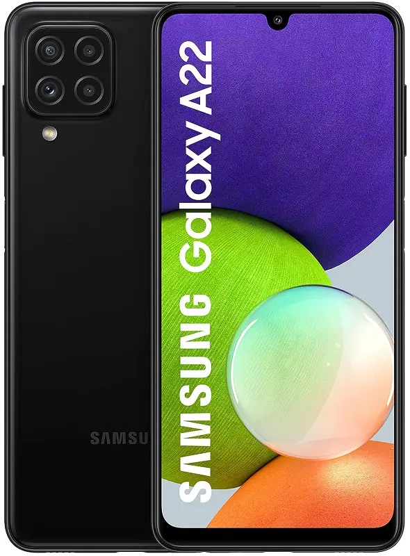Samsung Galaxy A22 black official Image