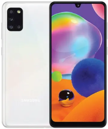 Samsung Galaxy A31 white official Image
