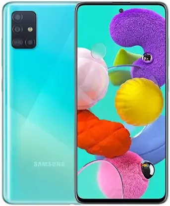 Samsung Galaxy A51 sky blue official Image