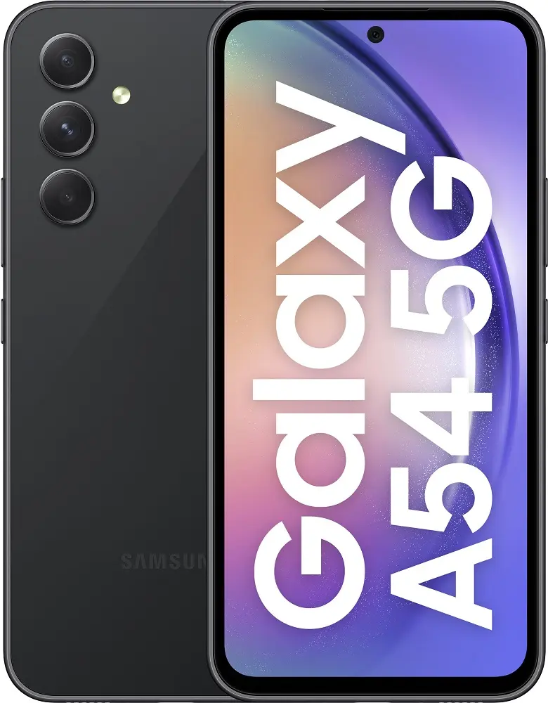 Samsung Galaxy A54 5G Graphite Official Image.