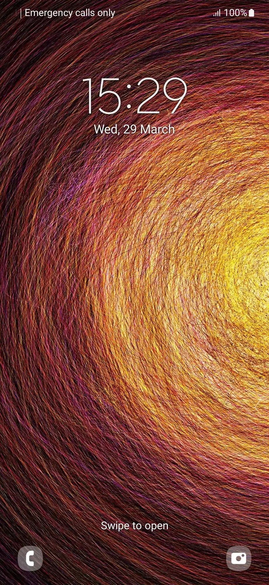 Samsung Galaxy A54 5G Lock Screen Image.