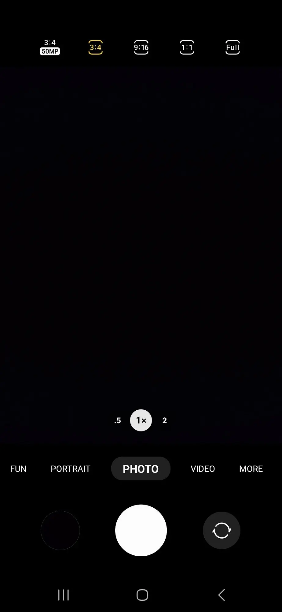 Samsung Galaxy A54 5G Picture Size Options Image.