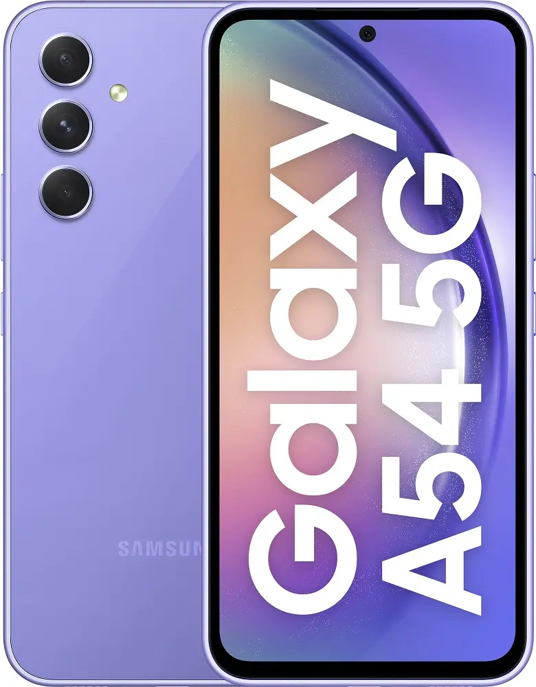 Samsung Galaxy A54 5G Violet Official Image.