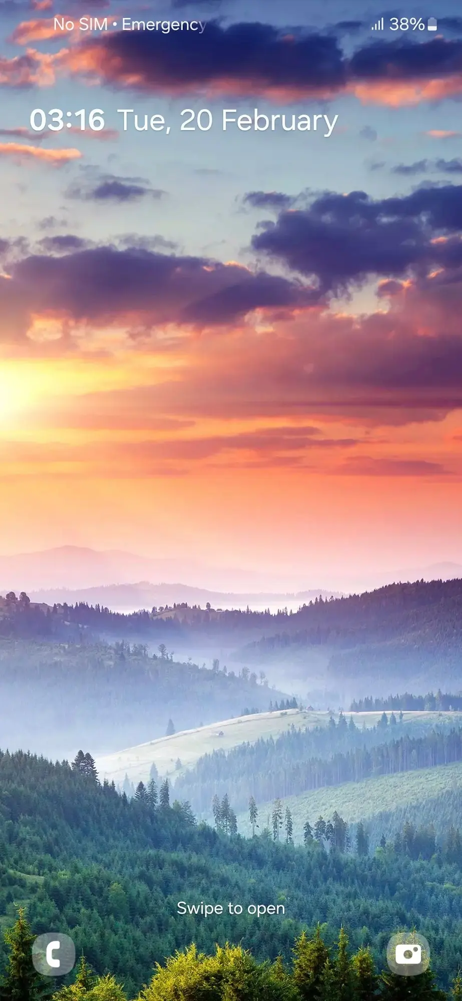 Samsung Galaxy A55 Lock Screen Image.