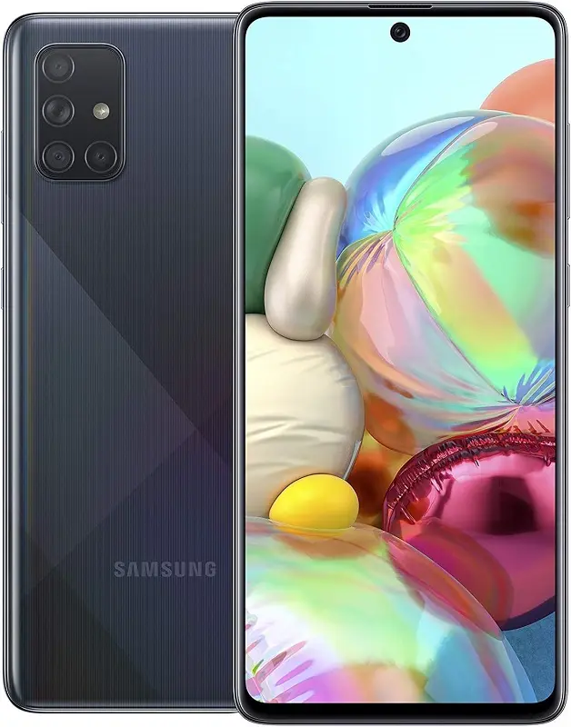 Samsung Galaxy A71 black official Image