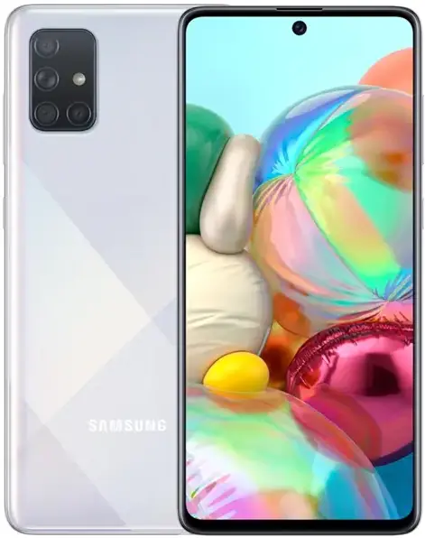 Samsung Galaxy A71 silver official Image
