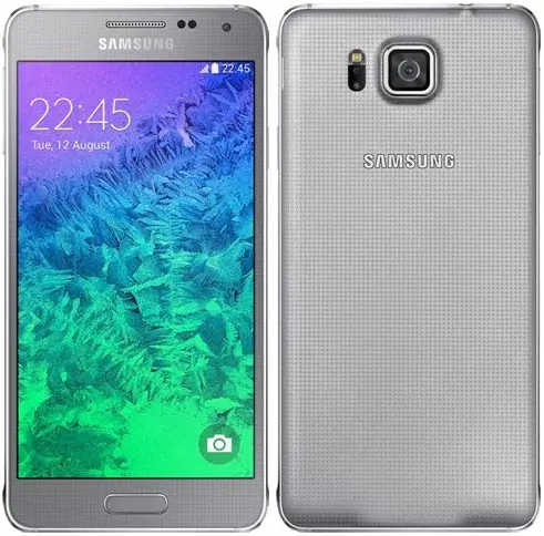 Samsung Galaxy Alpha Sleek Silver official Image