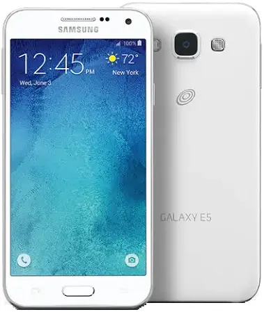 Samsung Galaxy E5 white official Image